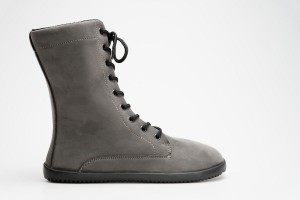 Bottes D'hiver Ahinsa Jaya Nubuck Barefoot Homme Grise | SUR4290LC