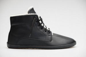 Bottines Ahinsa D'hiver Barefoot Homme Noir | ICK3046DC