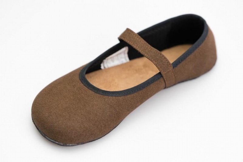 Ballerine Ahinsa Ananda Daim Barefoot Femme Marron | JUK4087KS