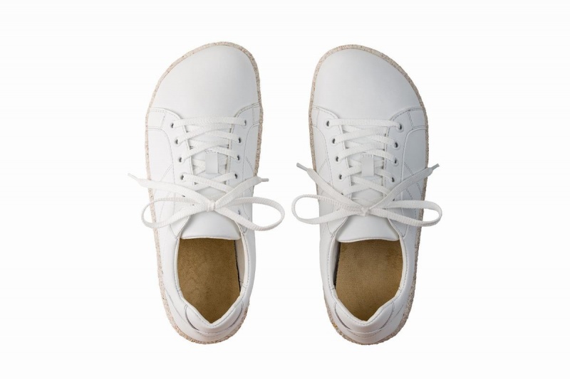 Basket Ahinsa Pura Barefoot Femme Blanche | RZN1242ZI