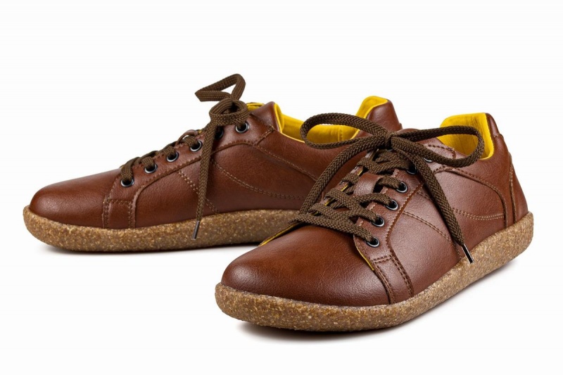 Basket Ahinsa Pura Barefoot Homme Marron | YLA326XF