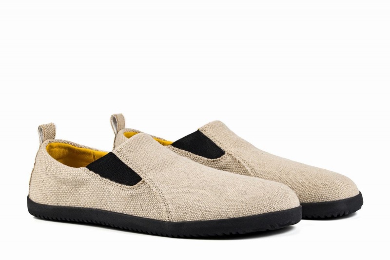 Baskets À Enfiler Ahinsa Hemp Barefoot Femme Beige | AVL7113XQ