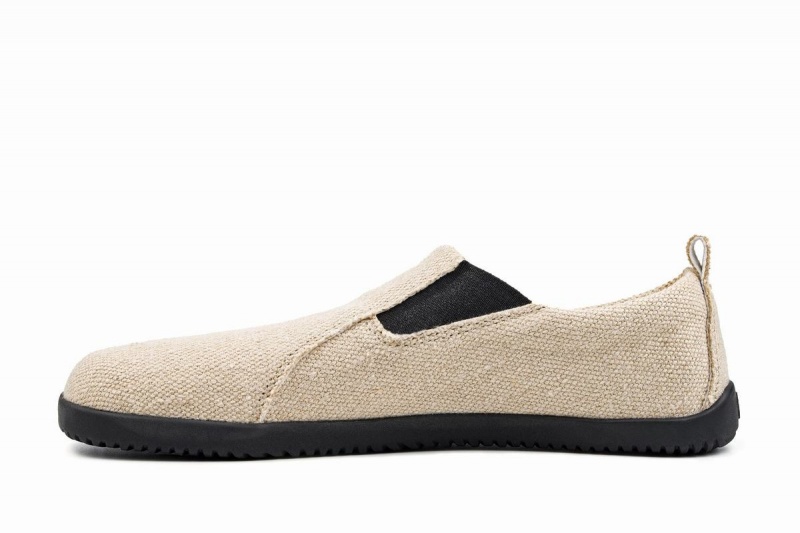 Baskets À Enfiler Ahinsa Hemp Barefoot Femme Beige | AVL7113XQ