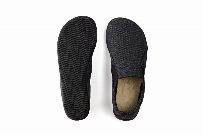 Baskets À Enfiler Ahinsa Recycled Barefoot Femme Grise Foncé | LBR817OX