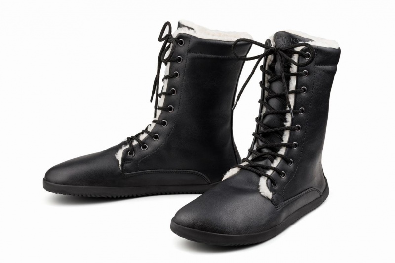 Bottes D'hiver Ahinsa Jaya Barefoot Femme Noir | ZML9855EY