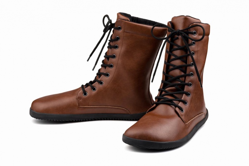 Bottes D'hiver Ahinsa Jaya Barefoot Homme Marron Clair | IWR831DP