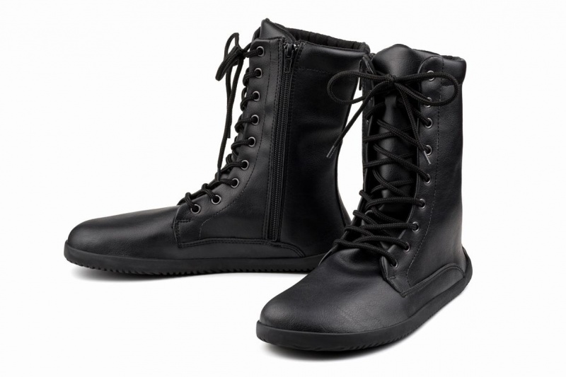 Bottes D'hiver Ahinsa Jaya Zip-up Barefoot Femme Noir | ZFH4898IC