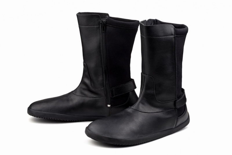 Bottes Mi-mollet Ahinsa Barefoot Femme Noir | ZSB5498XD