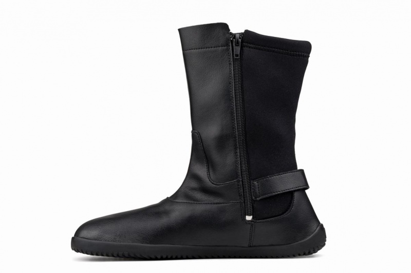 Bottes Mi-mollet Ahinsa Barefoot Femme Noir | ZSB5498XD