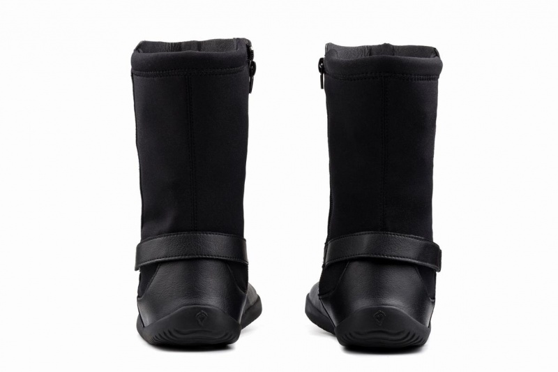 Bottes Mi-mollet Ahinsa Barefoot Femme Noir | ZSB5498XD