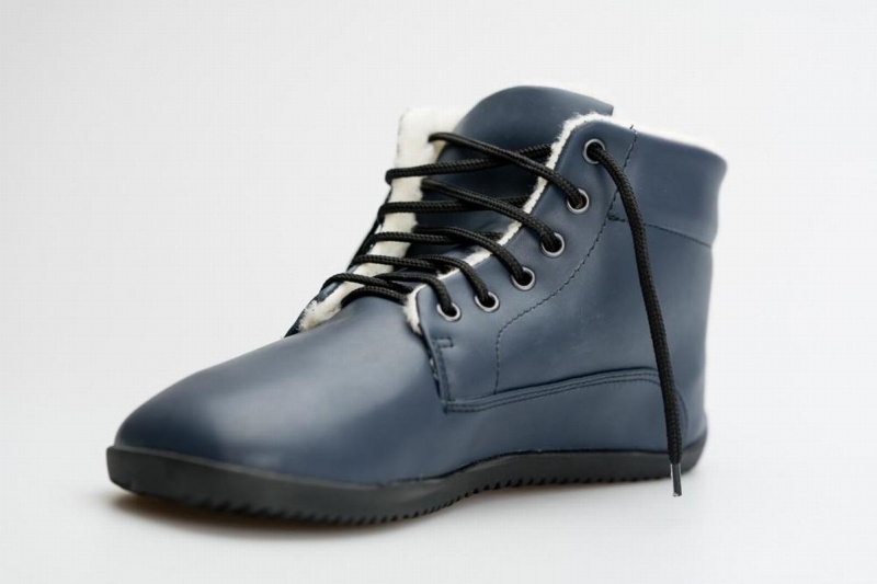 Bottines Ahinsa D'hiver Barefoot Femme Bleu | SVQ255LK