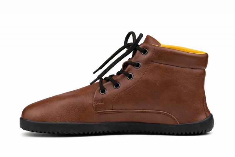 Bottines Ahinsa Sundara Barefoot Homme Marron Clair | UVL3329MK