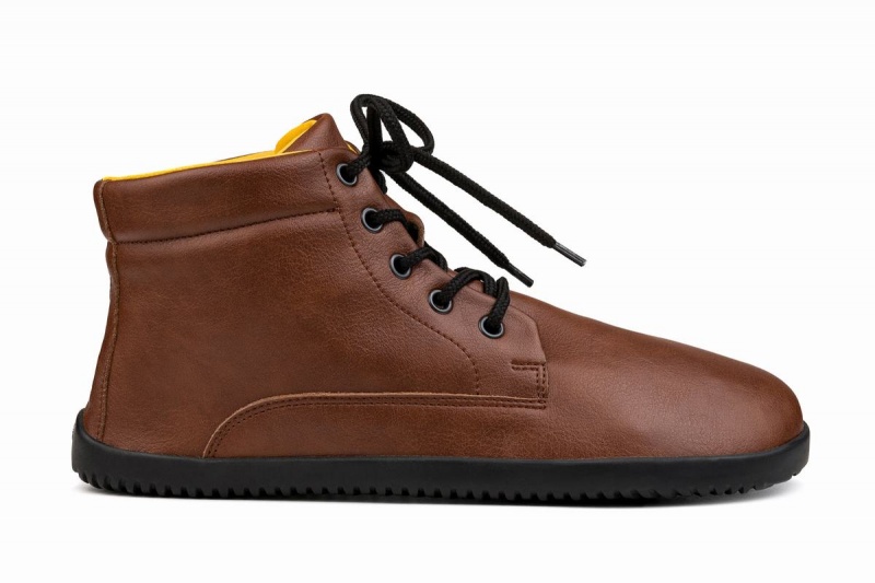 Bottines Ahinsa Sundara Barefoot Homme Marron Clair | UVL3329MK