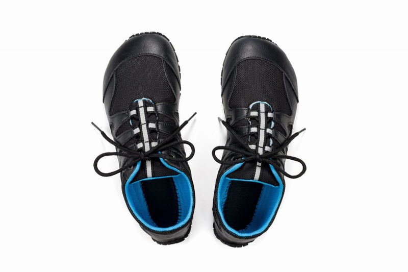 Chaussures Running Ahinsa Chitra Run Barefoot Homme Noir Bleu | QSE226XJ