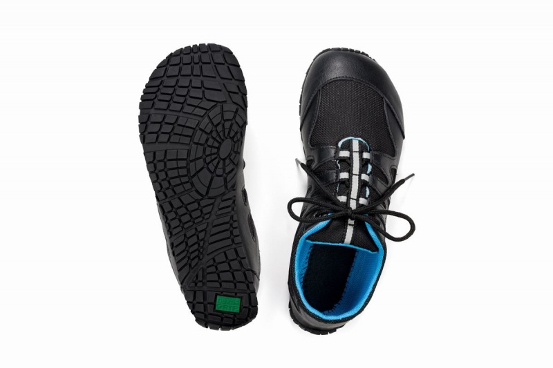 Chaussures Running Ahinsa Chitra Run Barefoot Homme Noir Bleu | QSE226XJ