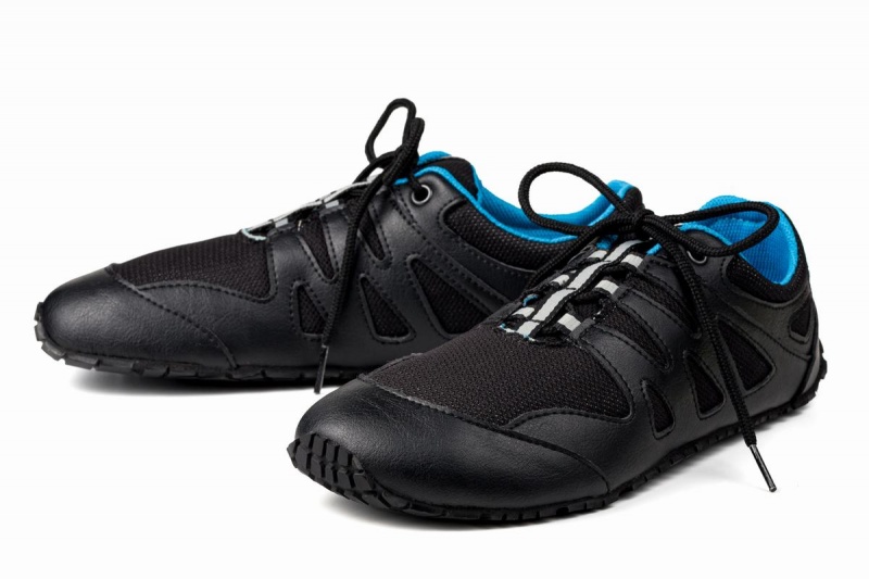 Chaussures Running Ahinsa Chitra Run Barefoot Homme Noir Bleu | QSE226XJ