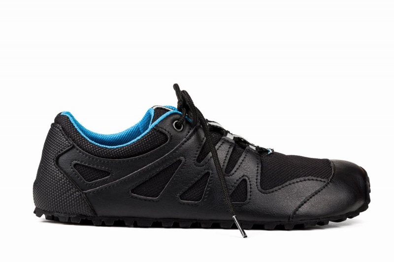 Chaussures Running Ahinsa Chitra Trek&trail Barefoot Homme Bleu Noir | KCE9259AI