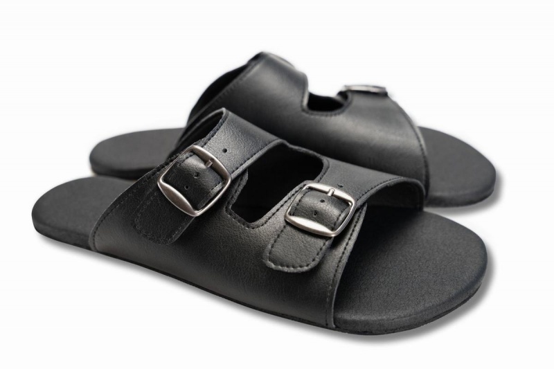 Sandales Ahinsa Barefoot Homme Noir | ILV10035XD