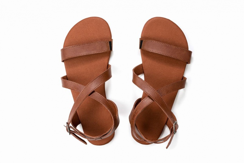 Sandales Ahinsa Hava Barefoot Femme Marron | ZIC7347EW