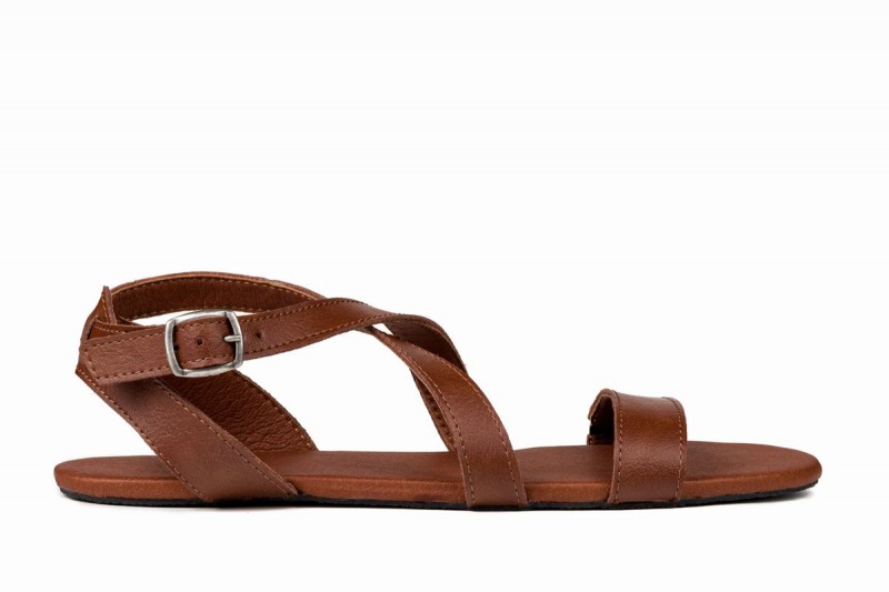 Sandales Ahinsa Hava Barefoot Femme Marron | ZIC7347EW