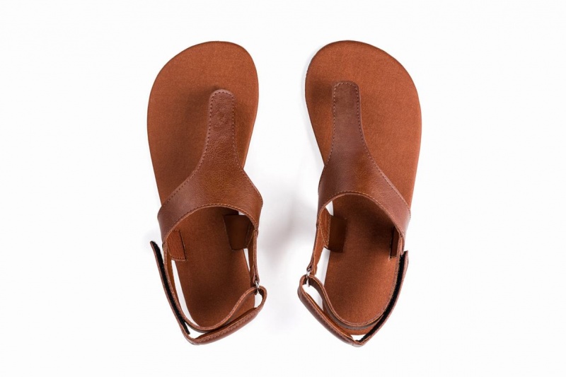 Sandales Ahinsa Simple Barefoot Femme Marron | JWK8224KB