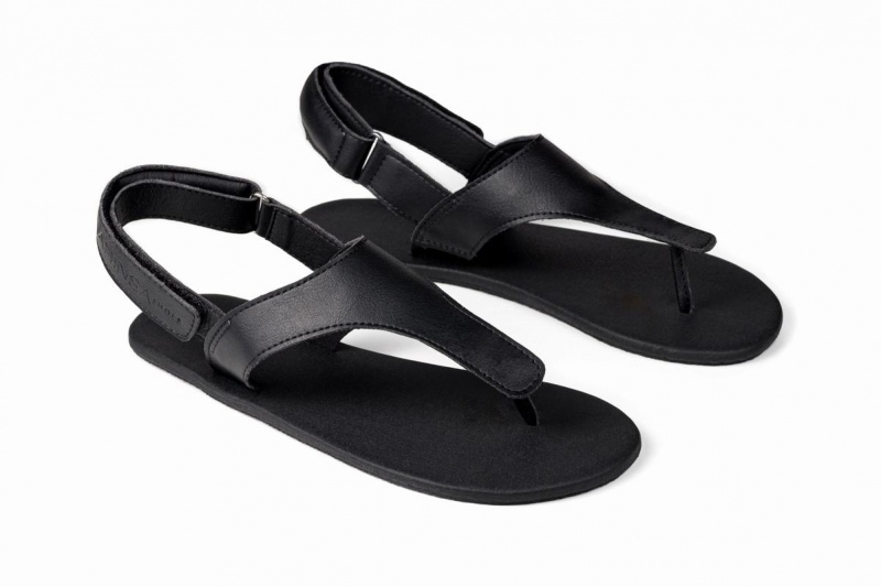 Sandales Ahinsa Simple Barefoot Femme Noir | CEV6396RB