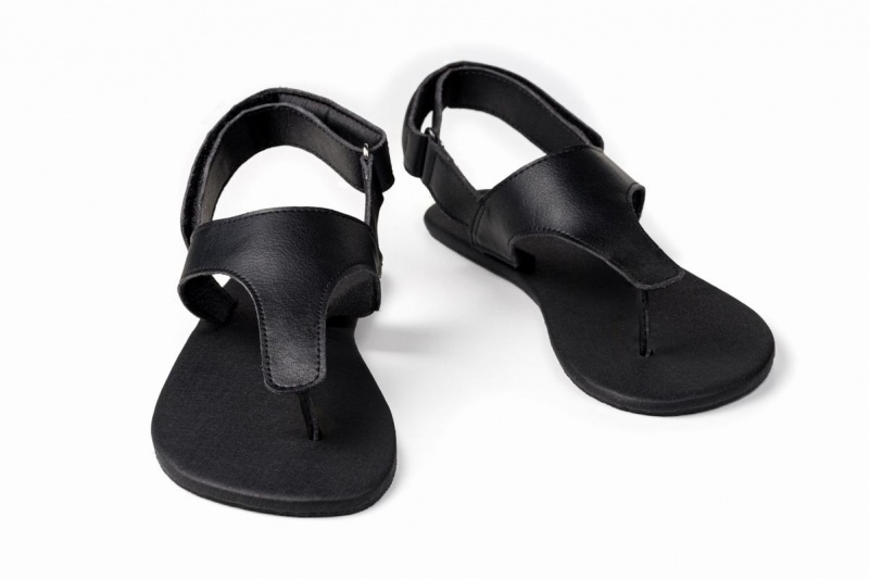 Sandales Ahinsa Simple Barefoot Femme Noir | CEV6396RB