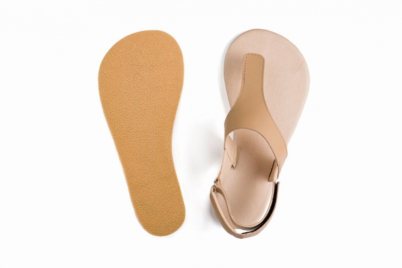 Sandales Ahinsa Simple Barefoot Homme Beige | TQU5873CH