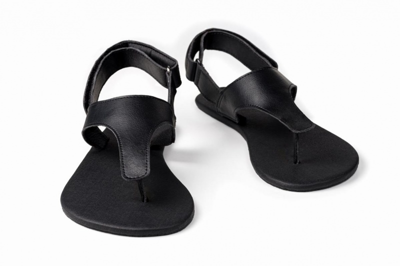 Sandales Ahinsa Simple Barefoot Homme Noir | LRE3221JD